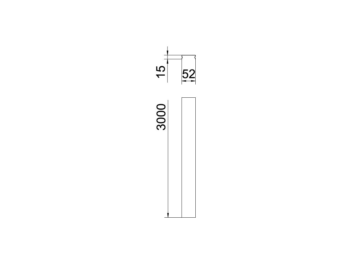 Deckel Bettermann rastbar für Gitterrinne 50×3000, Stahl, FS