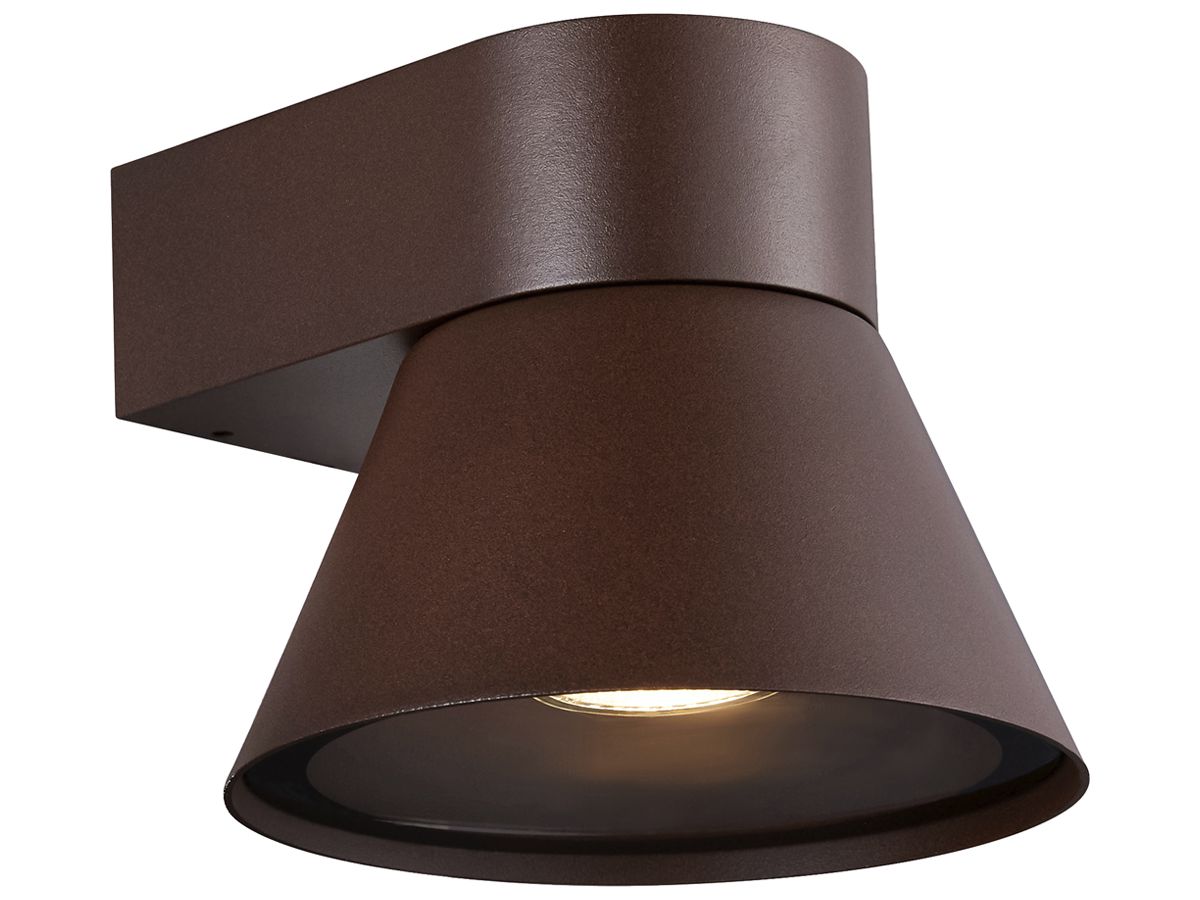 Wandleuchte Nordlux Kyklop Cone 1×GU10 25W IP54 Ø156×175mm rost