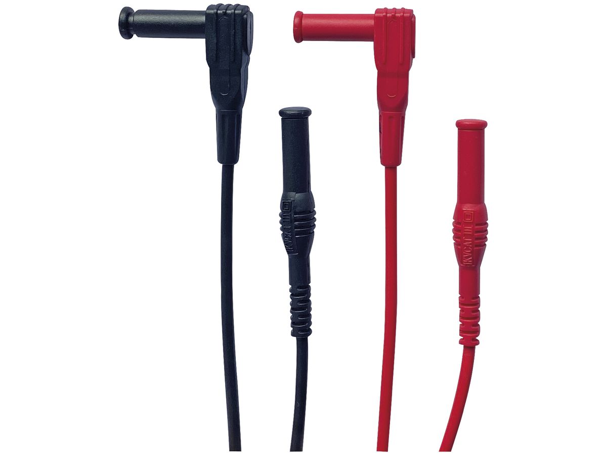 Messleitungs-Set CIMCO Bananenstecker 1000V max.16A 1m schwarz/rot