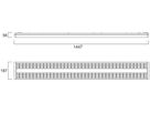 LED-Deckenleuchte Sylvania RANA NEO 2L 74W 9500lm 4000K IP20 DALI weiss