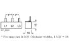 Kammschiene Siemens SENTRON 5ST3710 für 5ST, 3L 16mm² 1016mm