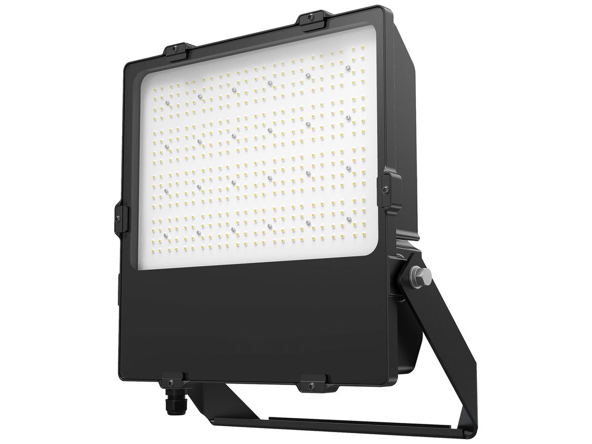 LED-Strahler DOTLUX LENSplus 300W 39445lm 3000K IP66 30° 499×410mm schwarz