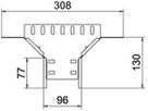 T-Abgang BET RAA 60×100mm Stahl bandverzinkt