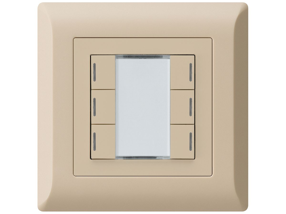 UP-Taster kallysto.line KNX 6×RGB LED s/e-link beige