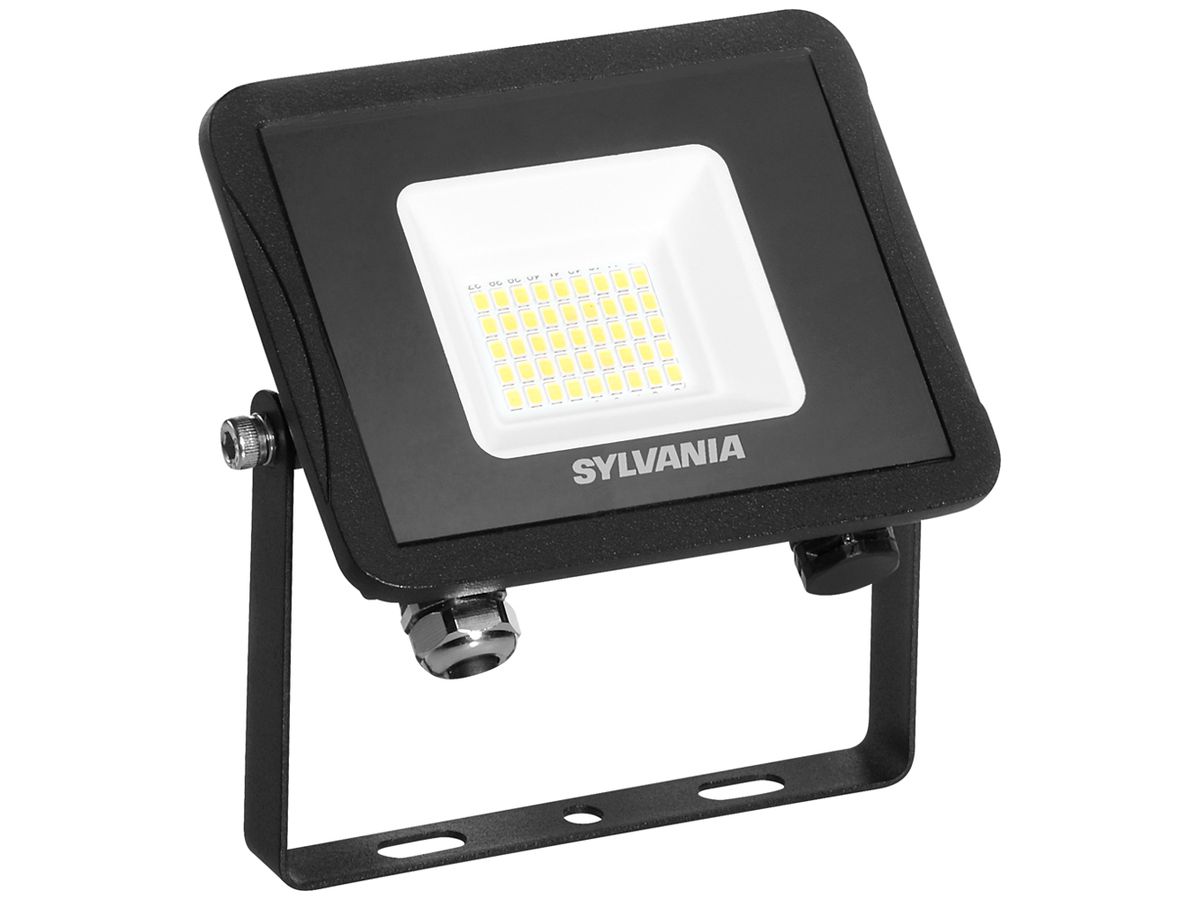 LED-Strahler Sylvania SylFlood 26W 3000lm 840 IP65 110° 112×125mm schwarz