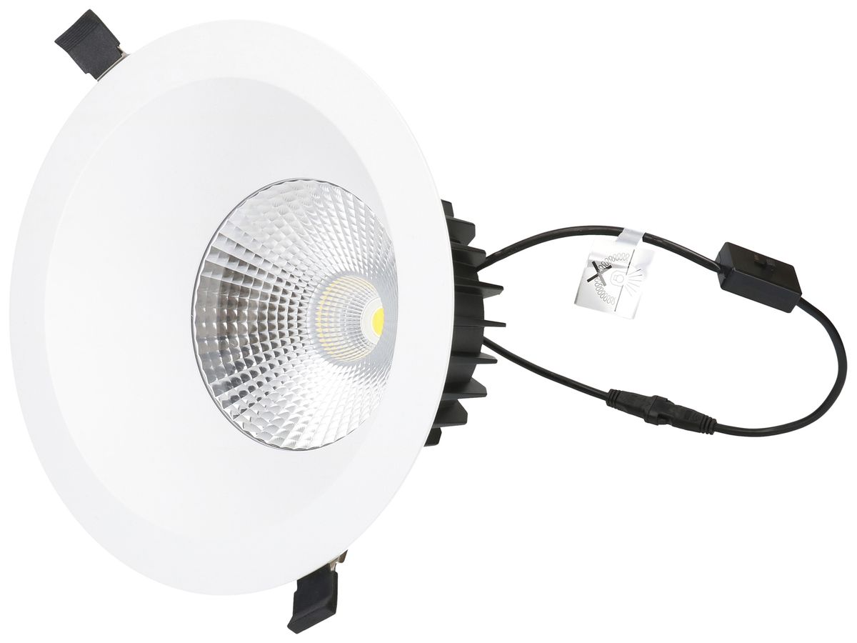 EB-LED-Spot maxLUCE ATMO 200 25W 2750lm 3000…4000K IP44 Ø240mm weiss