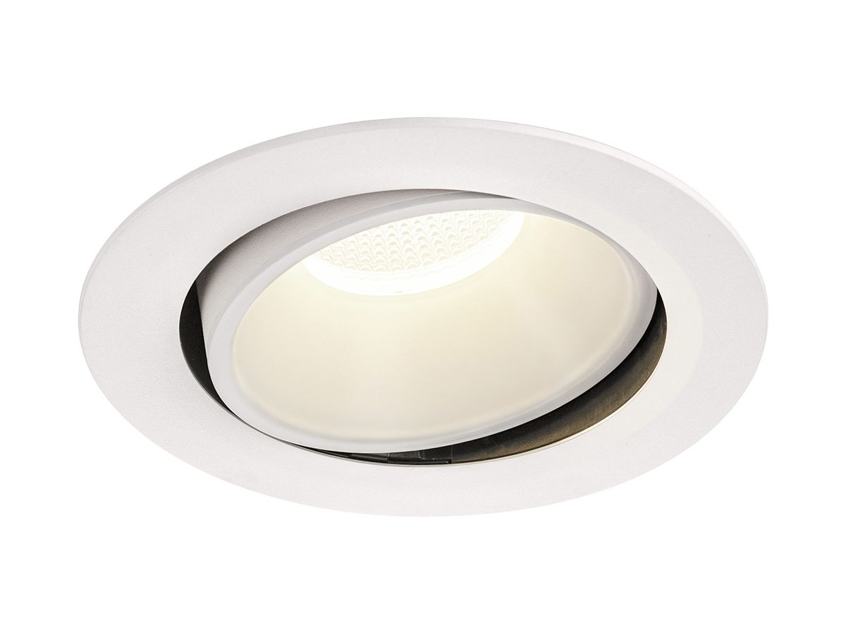 LED-Downlight SLV NUMINOS MOVE XL 37.4W 3800lm 4000K 40° DIM Ø190×118mm ws/ws