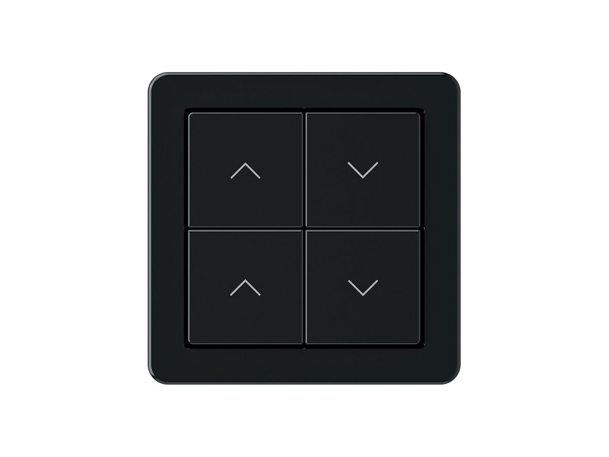 KNX-Storentaster Hager BA basico A 4-fach 58×58mm schwarz