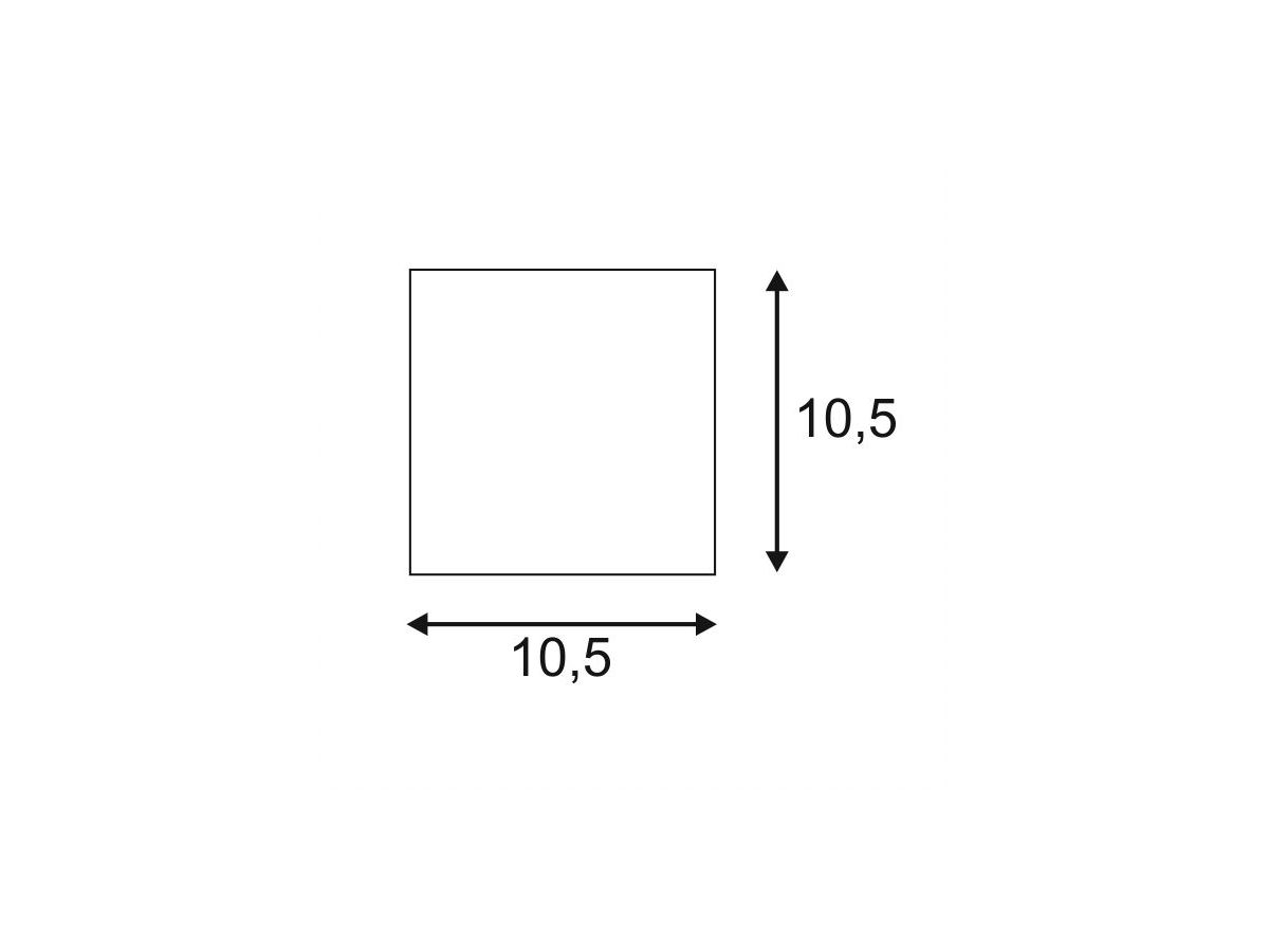 Wandleuchte SLV PLASTRA CUBE, G9 42W Gips eckig IP20 weiss