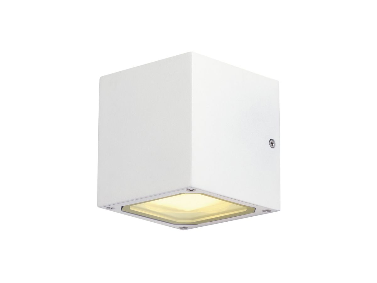 Wandleuchte SLV SITRA CUBE, 2×GX53 9W IP44 weiss