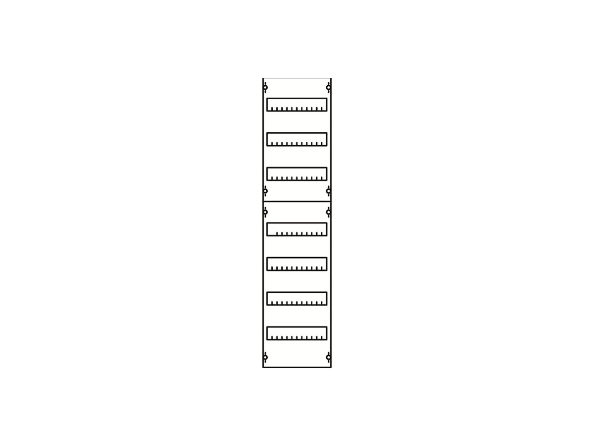 REG-Ausbaumodul ABB 1V3A, für Kleinverteiler CombiLine 1-Feld 7-reihig 84TE