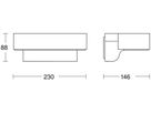 LED-Wandleuchte Steinel L 800 C down 7.5W 466lm 830 IP44 anthrazit