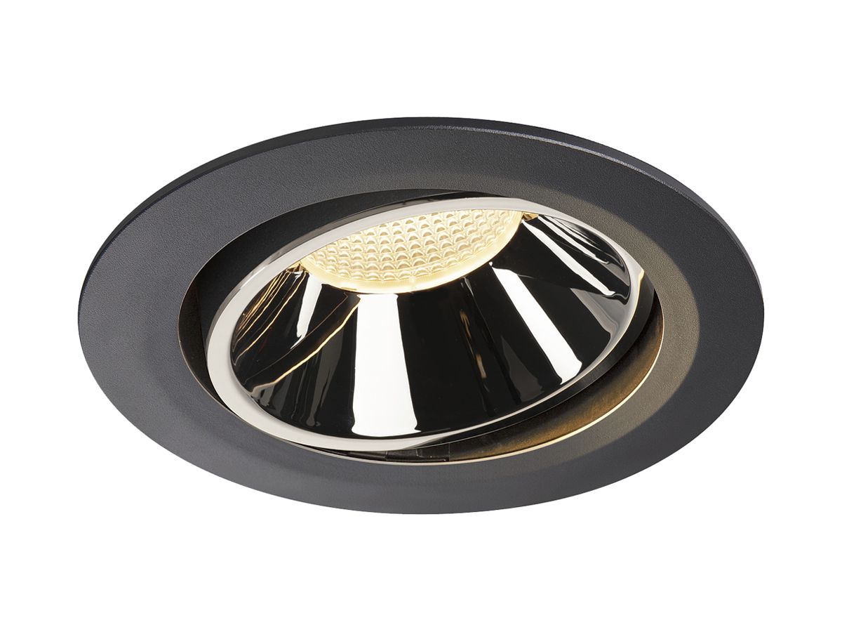 LED-Downlight SLV NUMINOS MOVE XL 37.4W 3500lm 3000K 55° DIM Ø190×118mm sz/Cr