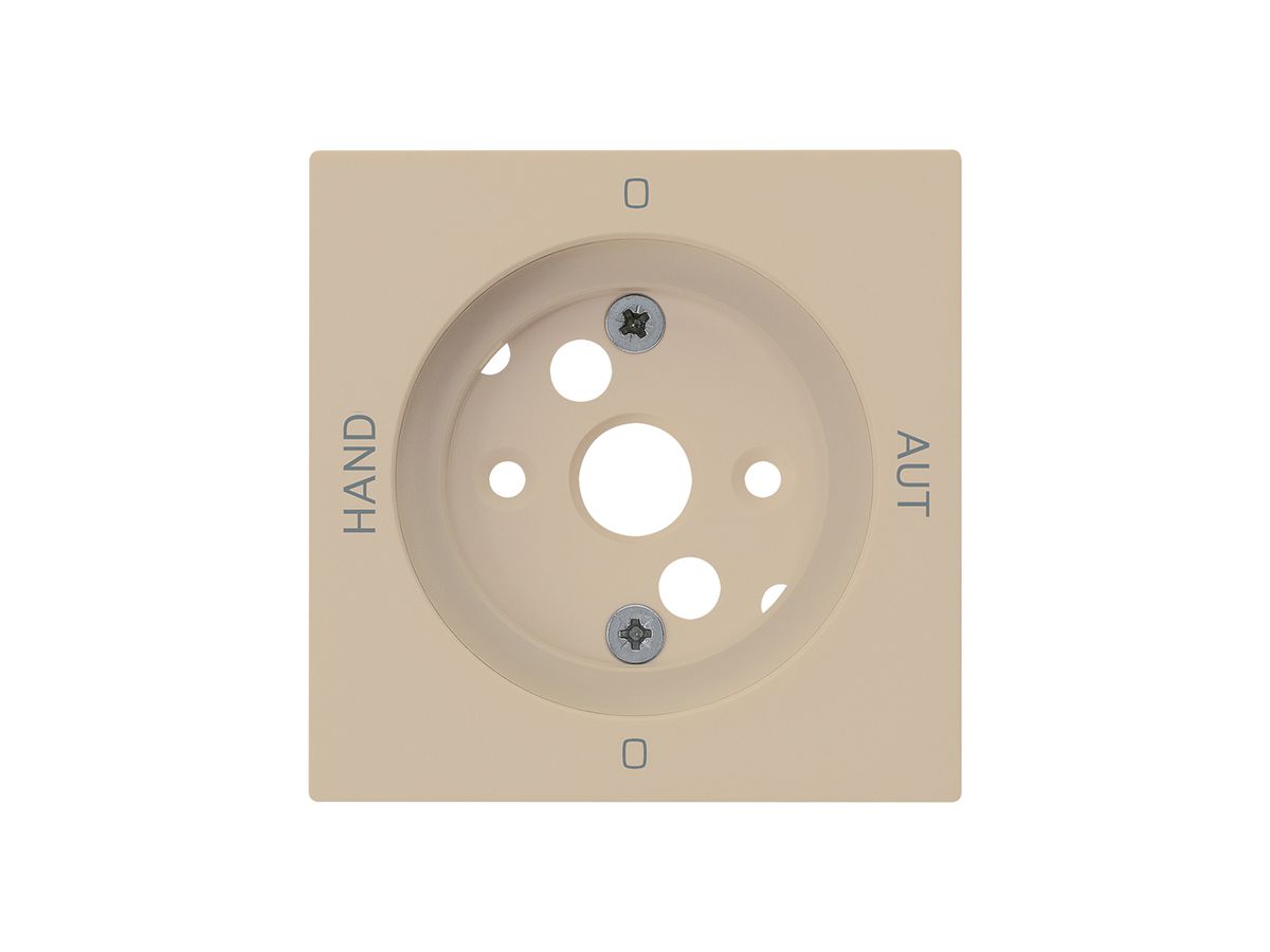Frontplatte kallysto 0-Hand-0-Aut. 60×60mm für Drehschalter S2 beige
