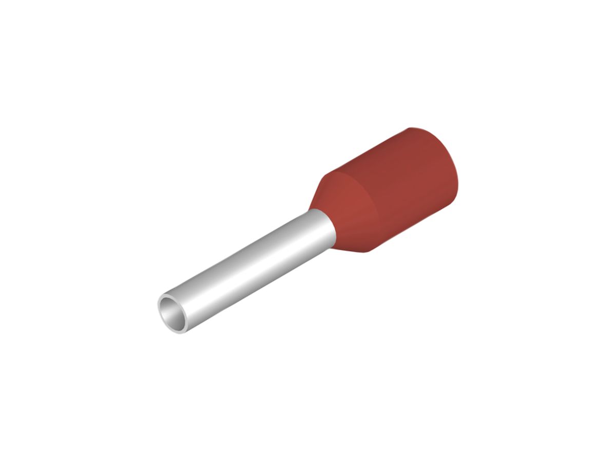 Aderendhülse Weidmüller H isoliert 1mm² 8mm rot DIN Bandware