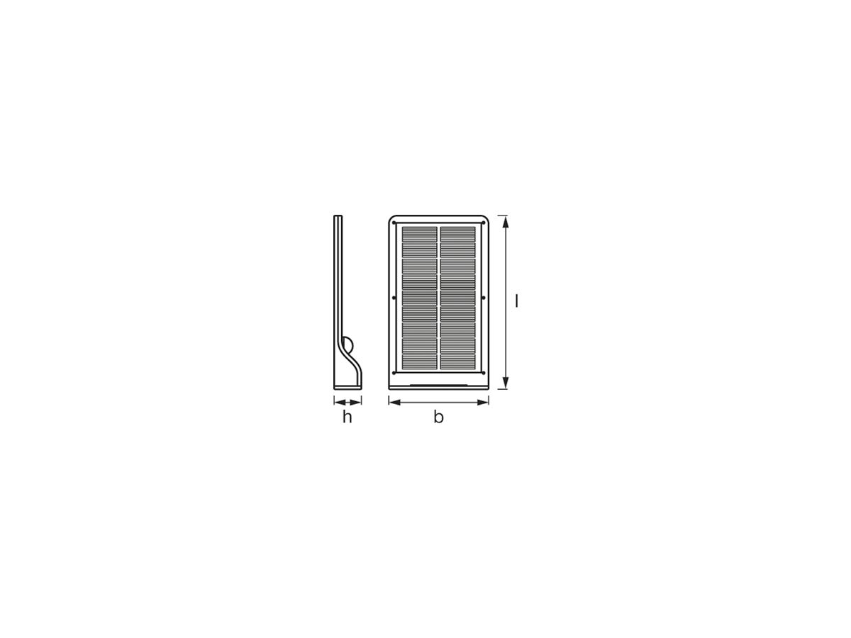 LED-Wandleuchte  LDV DoorLED Solar, PIR silber