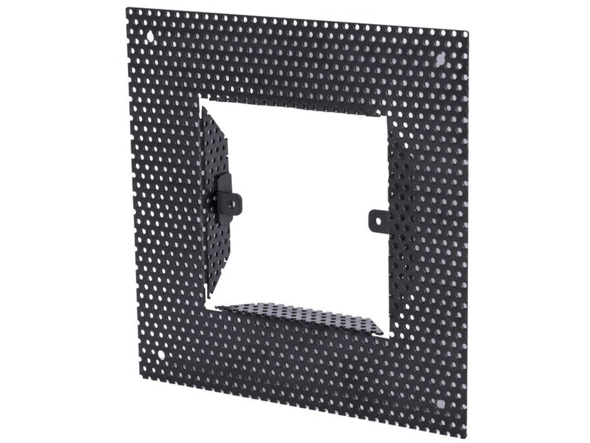 Einbaurahmen SLV für EB-Wandleuchte MOBALA, 135×135×16mm, gelocht, schwarz