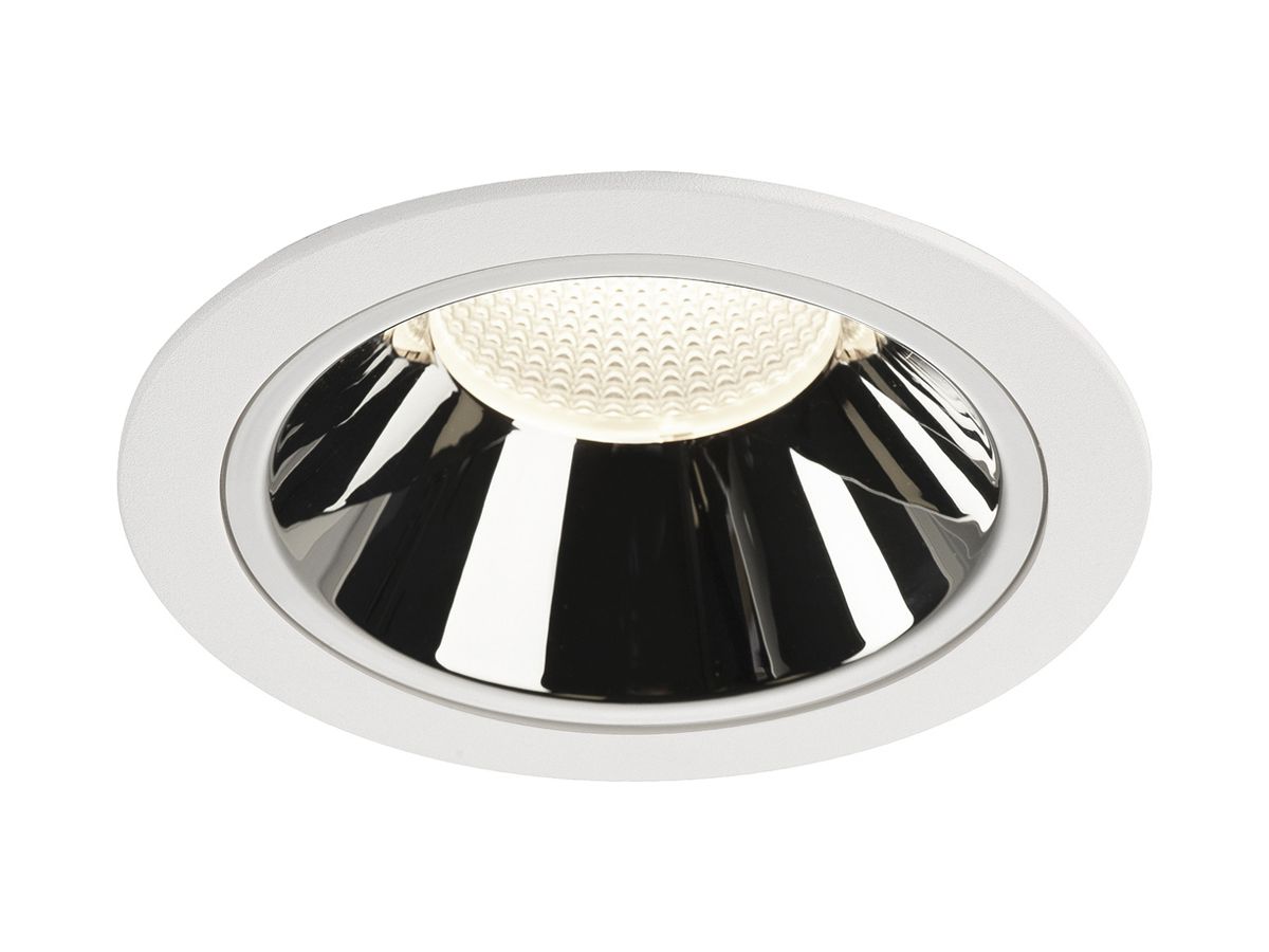 LED-Downlight SLV NUMINOS XL 37.4W 3750lm 4000K 55° DIM Ø160×108mm ws/Cr