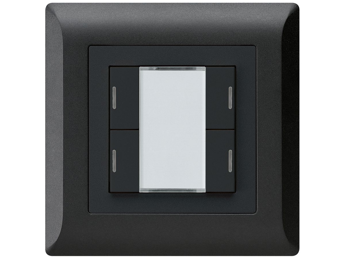 UP-Taster kallysto.line KNX 4×RGB LED s/e-link schwarz