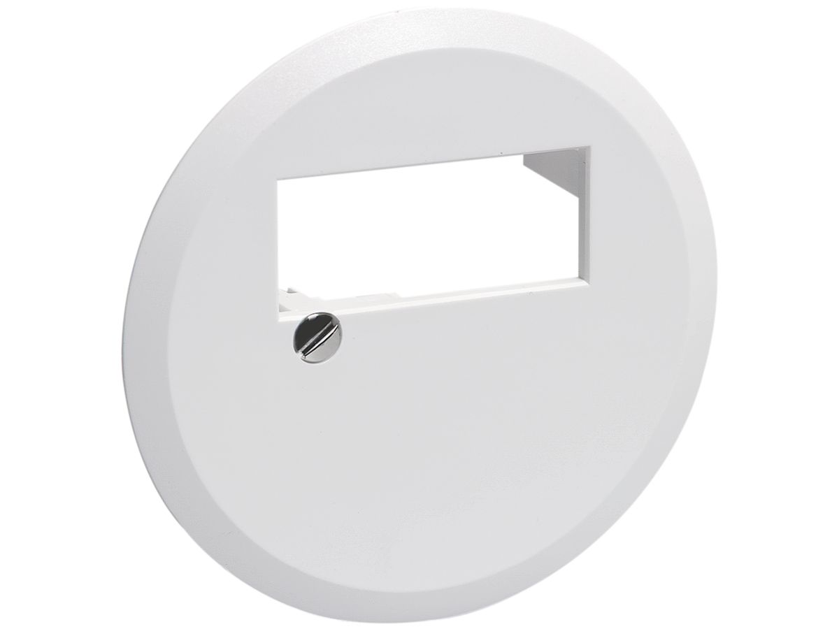 Frontscheibe 58mm für 4×RJ45 weiss R&M swissline