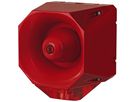 LED-Blitz-Sirene WERMA, 18…30VDC, 120dB, 42 Töne, rot