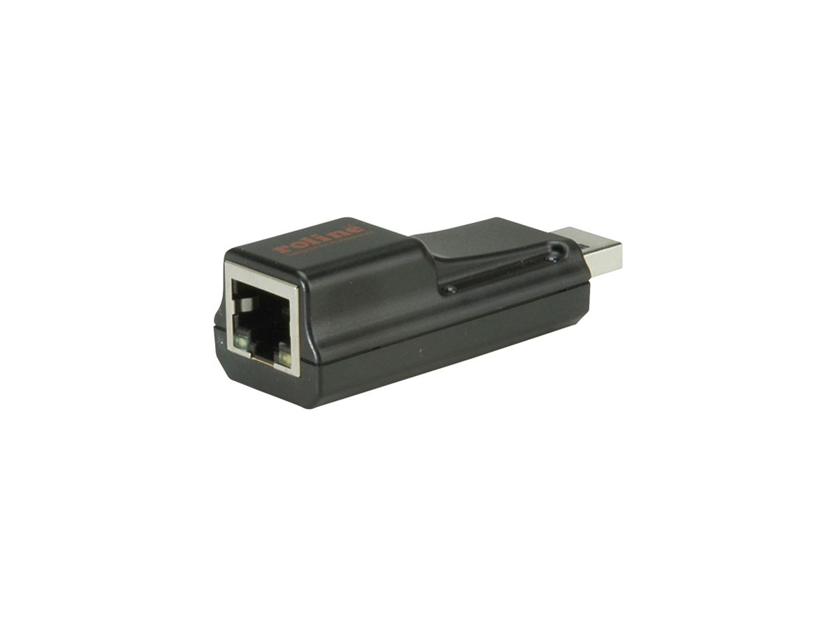 Ethernet-Konverter ROLINE USB-A/RJ45 (USB 3.2 Gen1) 10/100/1000Mbit/s