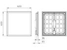 EB-LED-Deckenleuchte Philips Ledinaire RC066B OC 34W 3400lm 840 DALI weiss