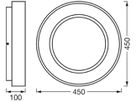 LED-Decken-/Wandleuchte LEDVANCE SUN@HOME 450 18.5W 500lm 922…950 Ø450mm weiss