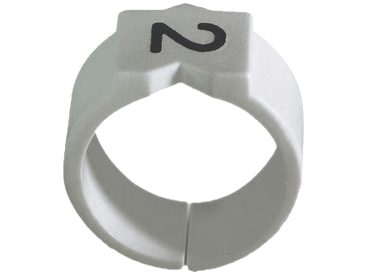 Schnapptülle Plica STD, für 6…12mm² Ø4.5…6mm Aufdruck: '4', weiss