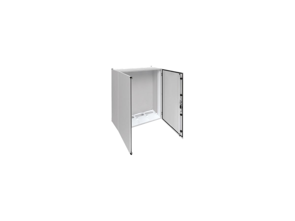 Wandschrank Hager univers mit Volltür SK I IP55 1400×1050×400mm RAL 7035