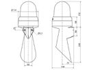 LED-Signalhupe WERMA 435 115…230VAC ro