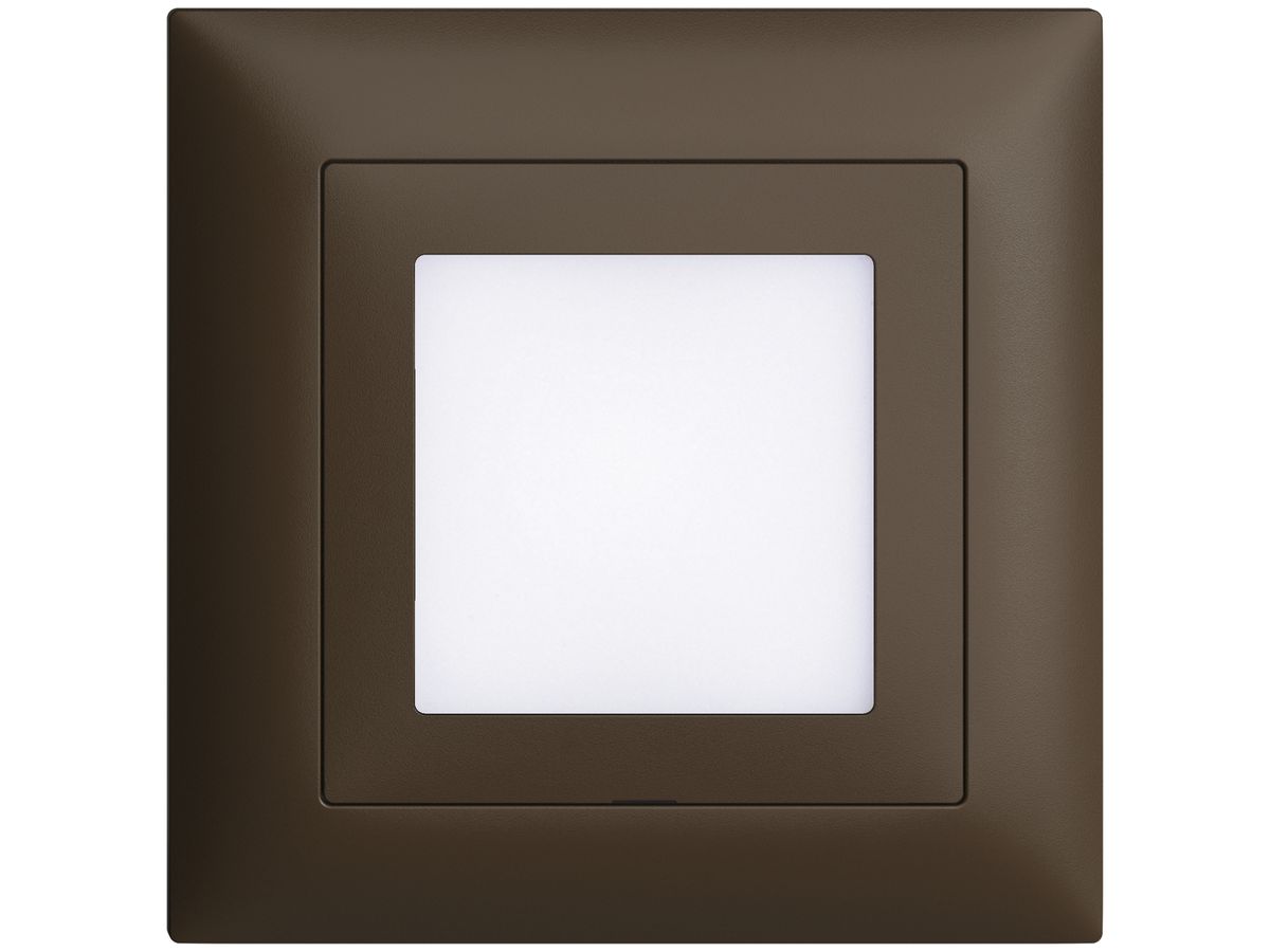 UP-Frontset EDIZIOdue coffee 88×88mm f LED-Leuchte