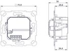 UP-Funktaster Theben PD 1 RF KNX mit Jalousieaktor