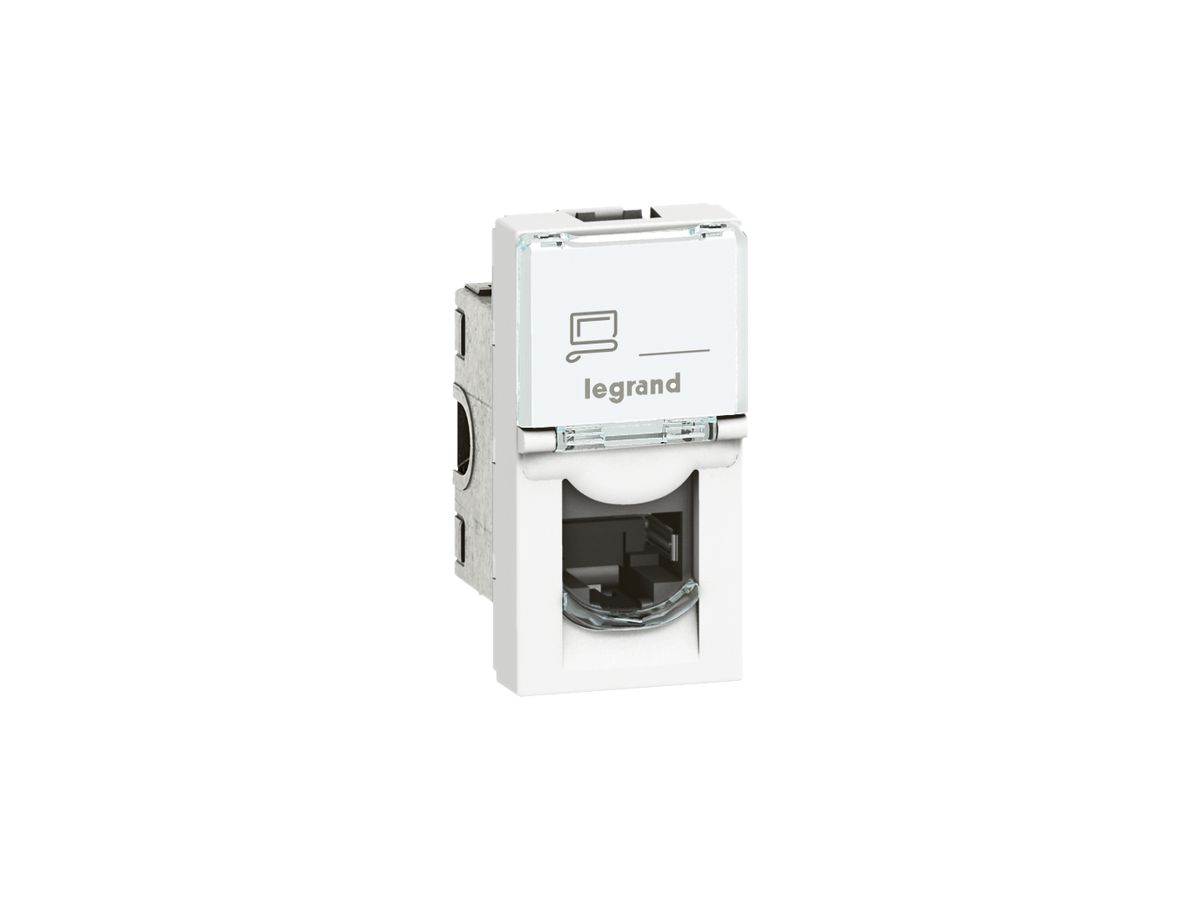 EB-Dose MOS STP 1×RJ45 weiss Kat.6 1 Modul