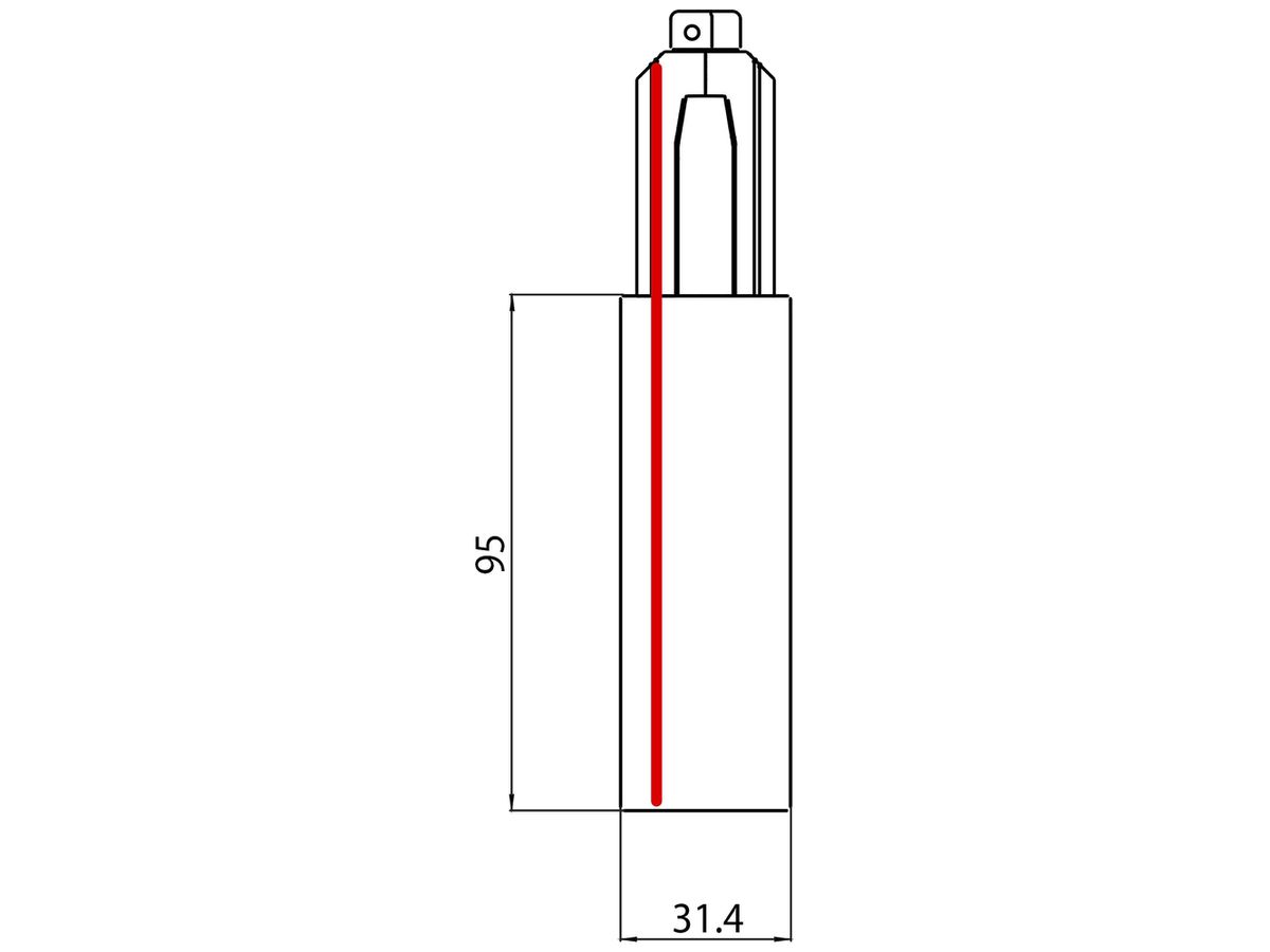 Endeinspeiser Sylvania OneTrack 3-Phasen DALI weiss links