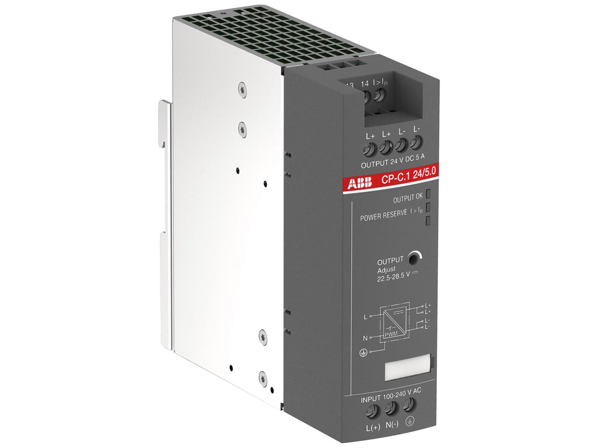 Schaltnetzteil ABB CP-C.1 24/5.0, IN:100…240V, OUT:24VDC/5A