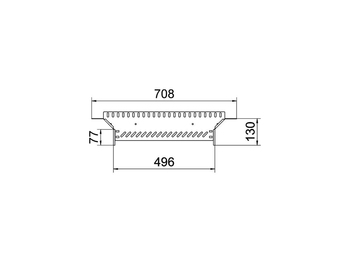 T-Abgang BET RAA 85×500mm Stahl bandverzinkt