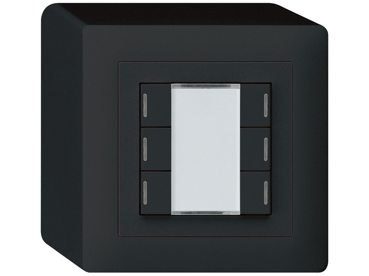 AP-Taster kallysto KNX 6×schwarz RGB LED s/e-link