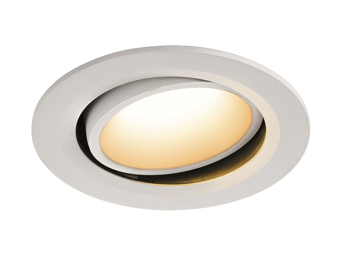 LED-Downlight SLV NUMINOS MOVE L 25.4W 2250lm 2700K 55° DIM Ø160×86mm ws/ws