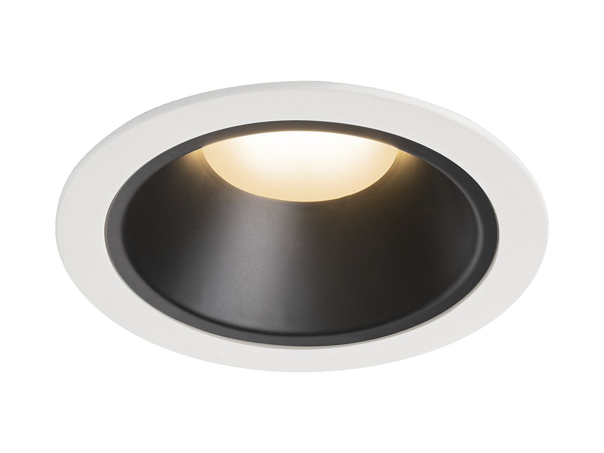 LED-Downlight SLV NUMINOS XL 37.4W 3300lm 2700K 55° DIM Ø160×108mm ws/sz