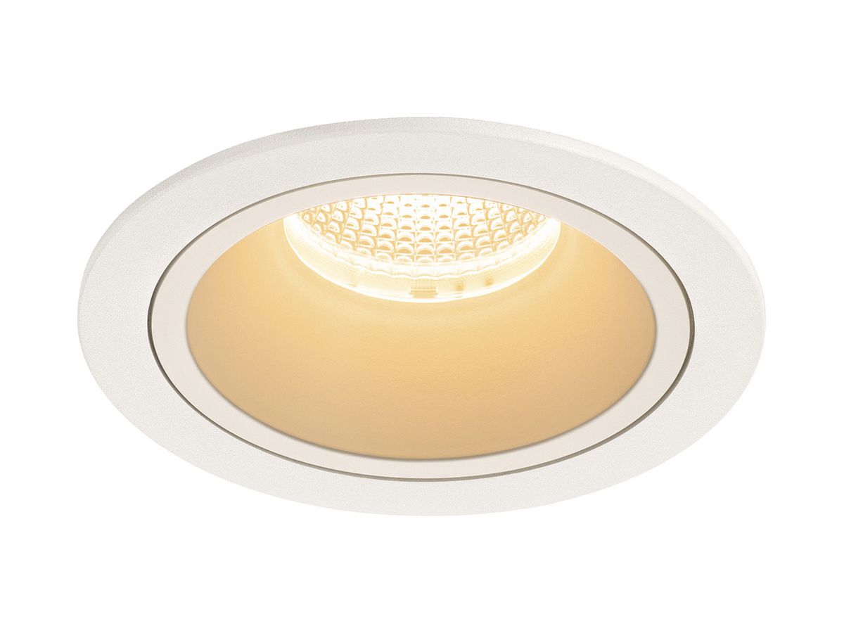 LED-Downlight SLV NUMINOS L 25.4W 2250lm 2700K 55° DIM Ø130×85mm ws/ws