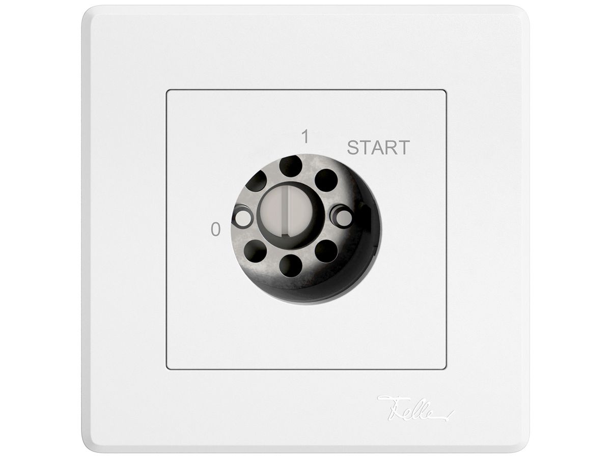 UP-Schlüsselschalter EDIZIO.liv für KABA 1007F 1P 0-1-START T=57mm ws