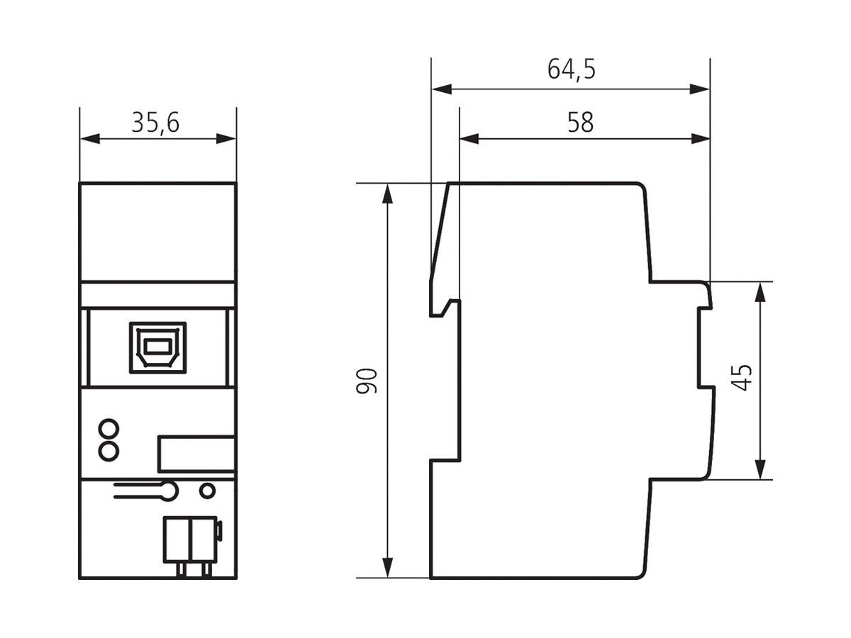 EB-Schnittstelle USB KNX Theben