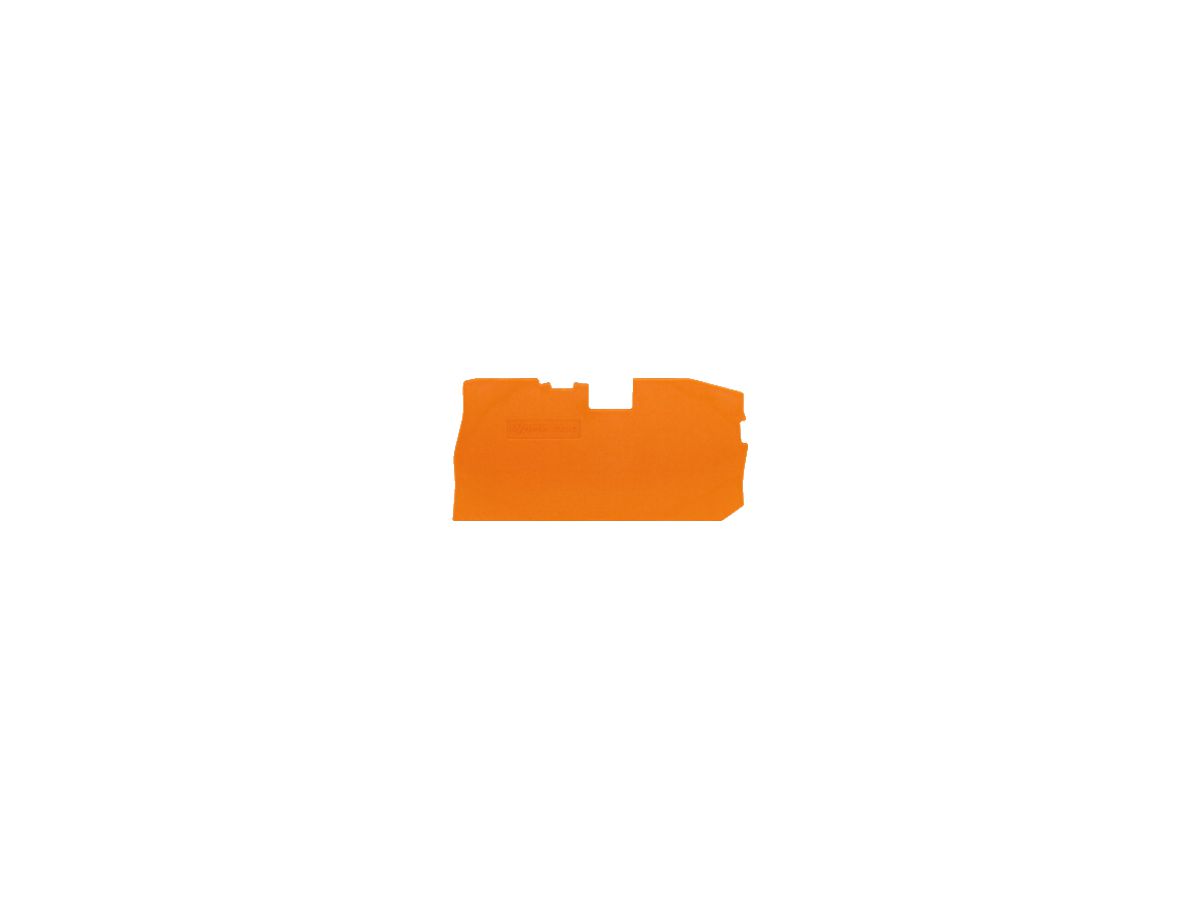 Abschluss/Zwischenplatte WAGO 0.8mm orange