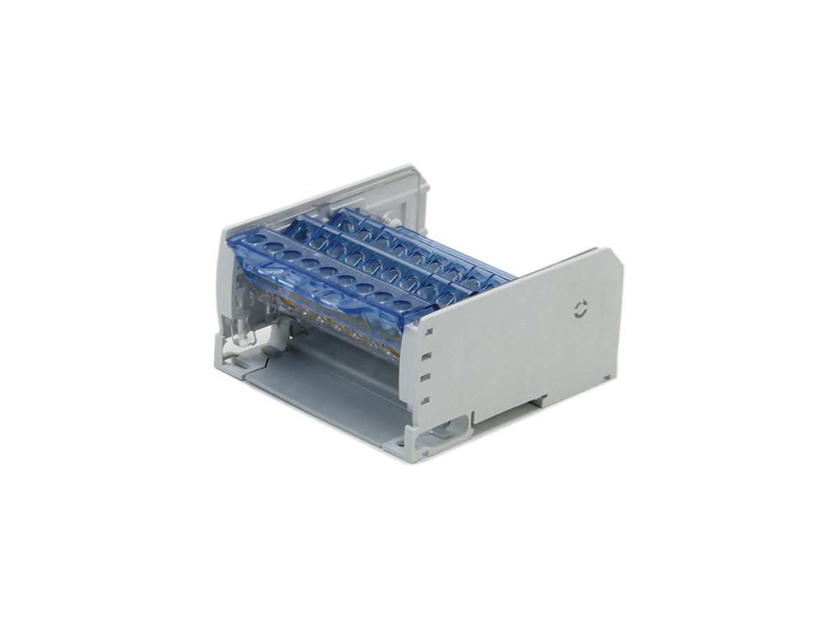 Verteilerblock PDB 4L 125A 93×89×48mm 2×25/7×10mm² grau