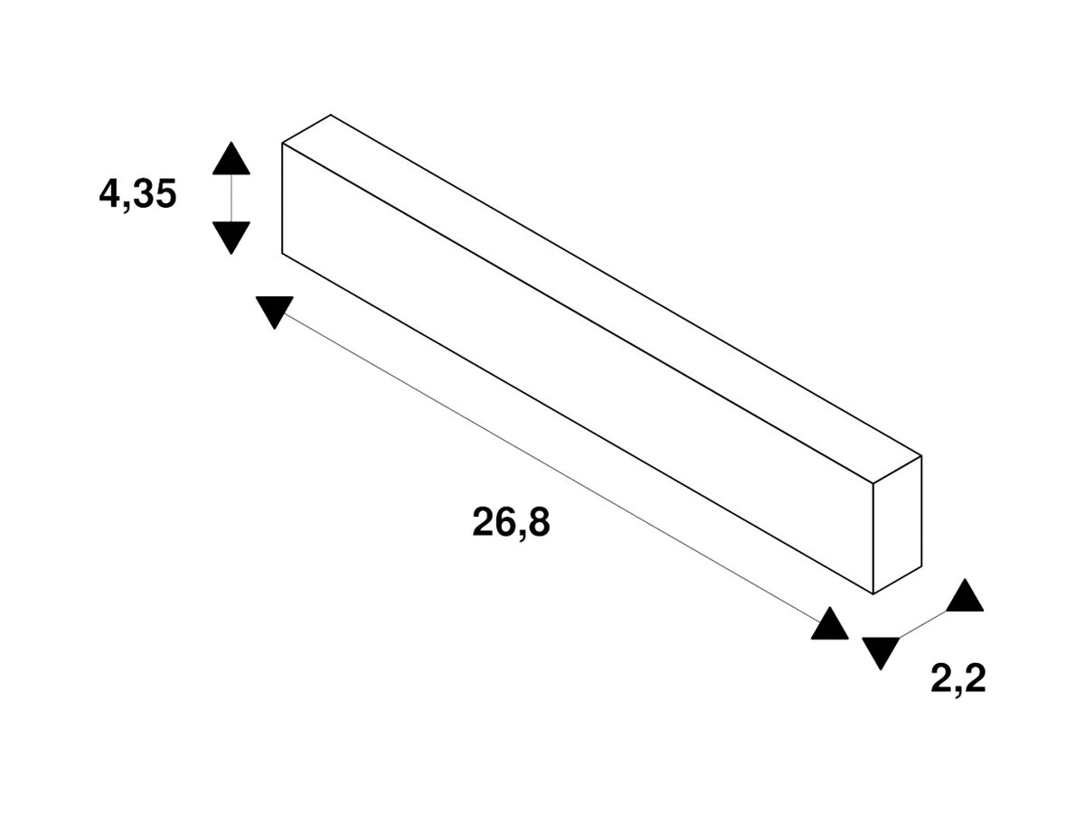 LED-Betriebsgerät SLV TRACK Intrack Stromschiene 250W 48V DALI 268mm schwarz