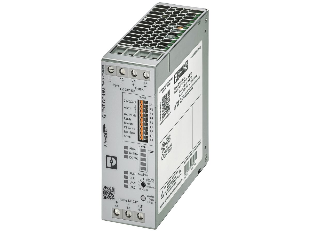 USV-Anlage PX QUINT4-UPS/24DC/24DC/40/EC EtherCAT IN 24VDC OUT 24VDC/40A