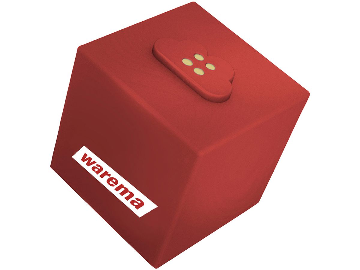 SmartHome-Erweiterungsmodul homee Warema WMS Cube, 50×50×50mm, rot