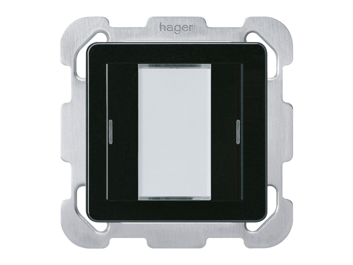 UP-Taster Hager basico B KNX 2-fach LED schwarz