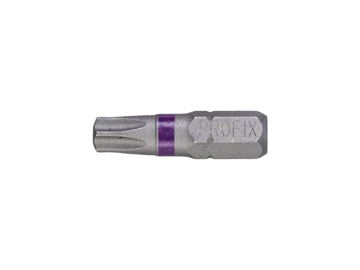 Bit Torx-Schraube PROFIX T30×25mm 1/4" Markierung violett